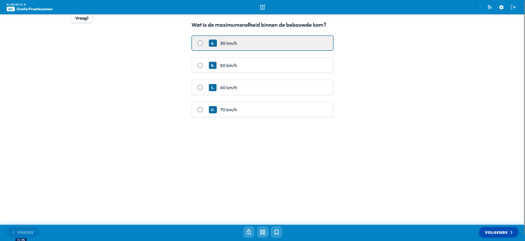 CBR Driving Theory Mock Exam Preview