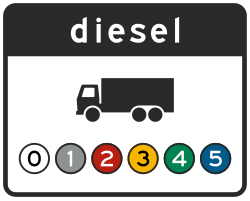 Bord C22e8: Emission zone diesel trucks (class 6)