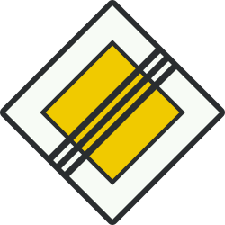 Bord B2: End of Priority Road