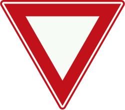 Bord B6: Give Way (Yield)