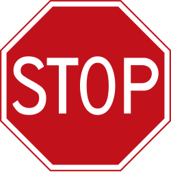 Bord B7: Stop Sign