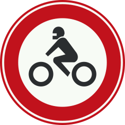 Bord C11: Closed to motorcycles