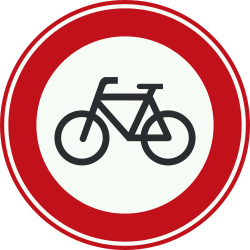 Bord C14: Closed to bicycles and non-motorized vehicles