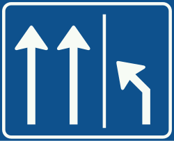 Bord C23-02: Clear rush-hour lane