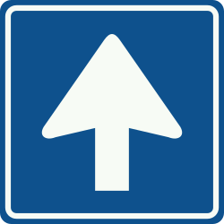 Bord C3: One-Way Traffic