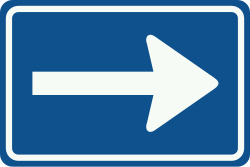 Bord C4: One-Way Traffic (Alternative)