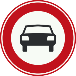 Bord C6: Closed to Motor Vehicles (> 2 Wheels)