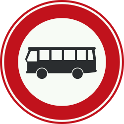 Bord C7a: Closed to Buses