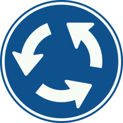 Bord D1: Roundabout