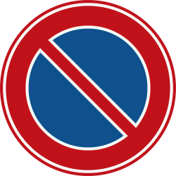 Bord E1: No Parking