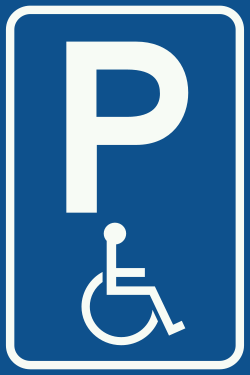 Bord E6: Disabled Parking Space