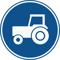 Bord F11: Mandatory passing lane