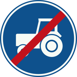 Bord F12: End of mandatory passing lane