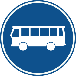 Bord F13: Bus lane