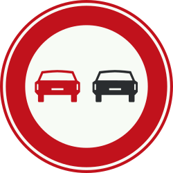 Bord F1: Overtaking Prohibited