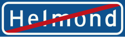 Bord H2: End of Built-up Area