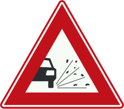 Bord J25: Loose gravel