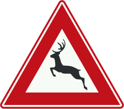 Bord J27: Wild animals crossing
