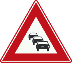 Bord J33: Traffic congestion