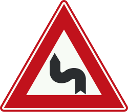 Bord J5: Double Curve Left First