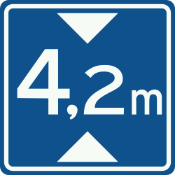 Bord L1: Height of underpass