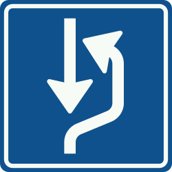 Bord L20: Passing place right