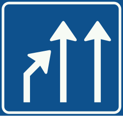 Bord L5: End of lane (merge)